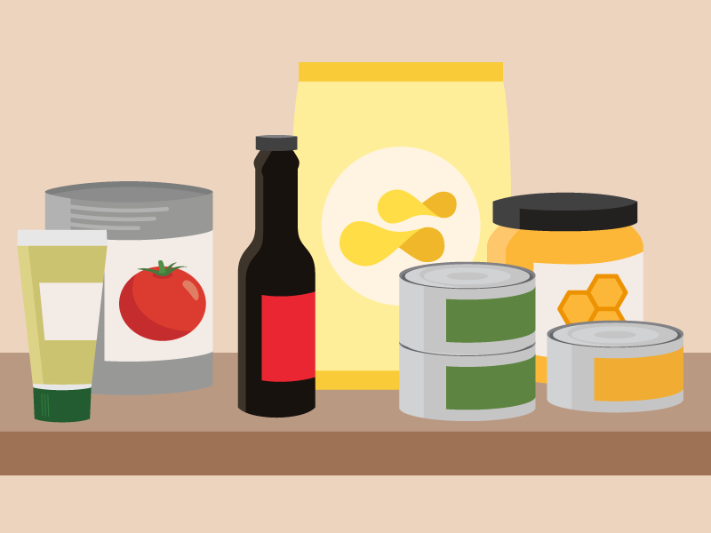 stock the pantry food template